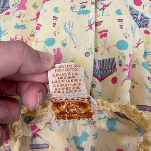 Cornelloki Dress Carnival Circus Yellow Multicolour Girls Size 2 - Picture 10 of 10